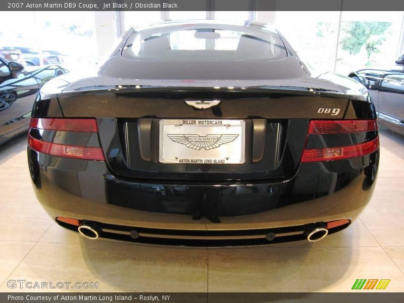 Jet Black / Obsidian Black 2007 Aston Martin DB9 Coupe