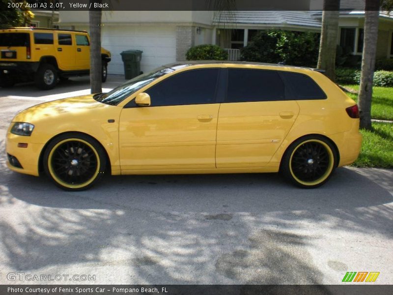 Yellow / Black 2007 Audi A3 2.0T