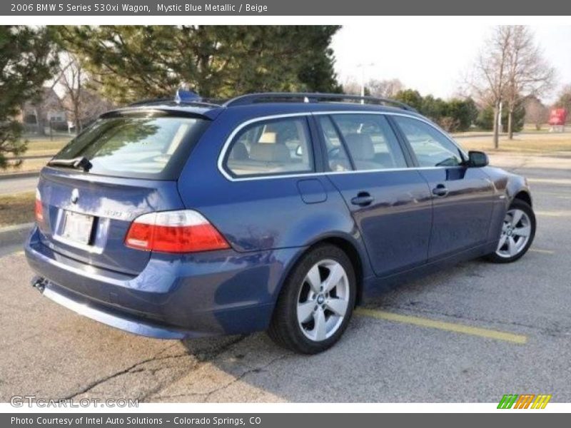 Mystic Blue Metallic / Beige 2006 BMW 5 Series 530xi Wagon
