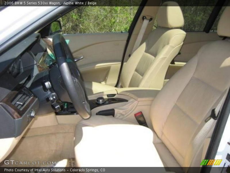 Alpine White / Beige 2006 BMW 5 Series 530xi Wagon