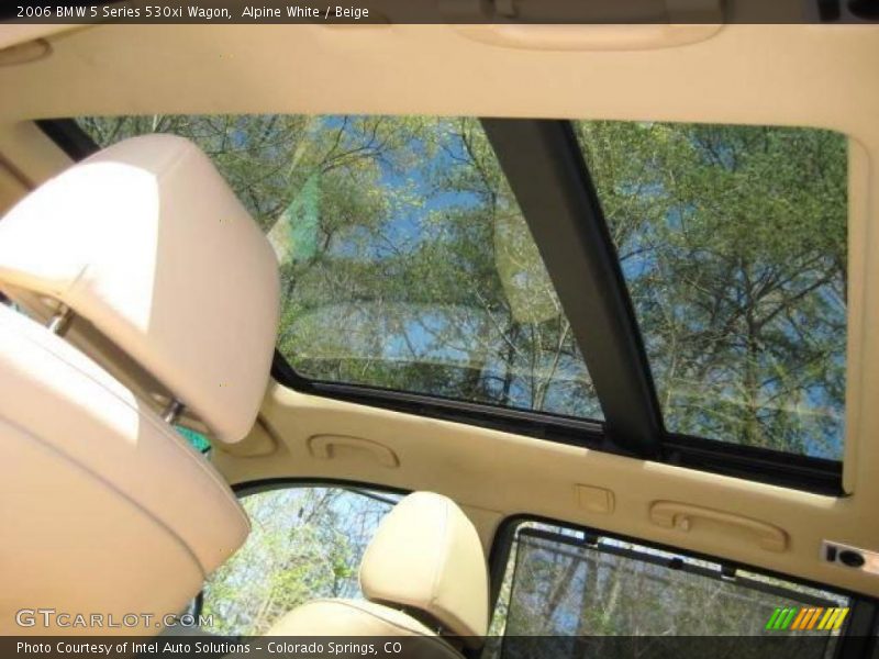 Alpine White / Beige 2006 BMW 5 Series 530xi Wagon