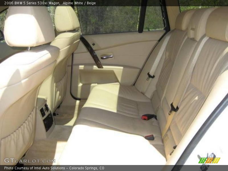 Alpine White / Beige 2006 BMW 5 Series 530xi Wagon