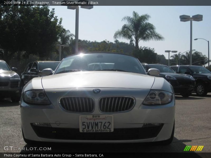 Titanium Silver Metallic / Black 2006 BMW Z4 3.0si Roadster