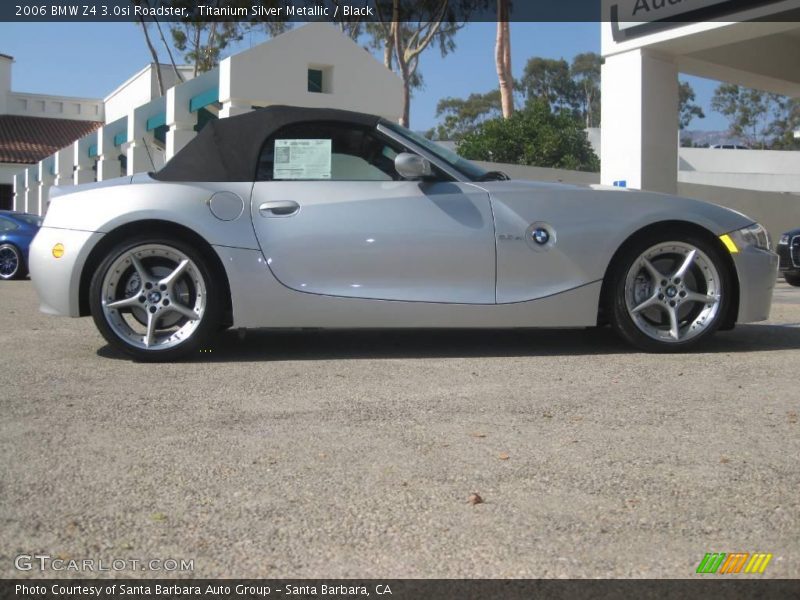 Titanium Silver Metallic / Black 2006 BMW Z4 3.0si Roadster