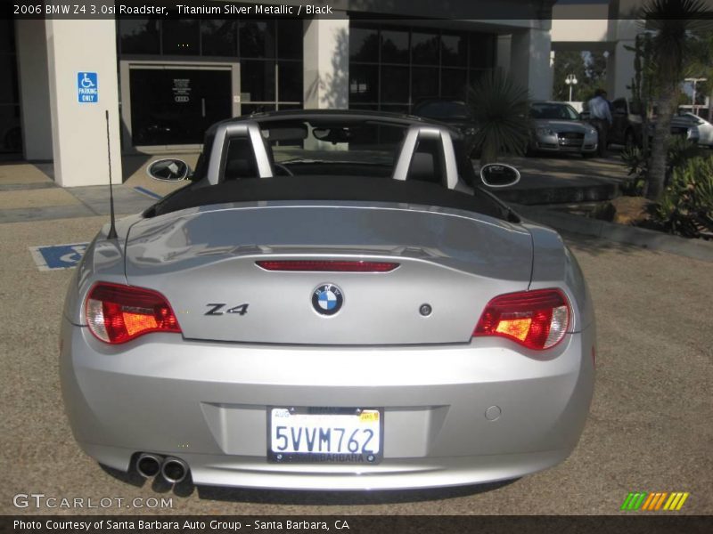 Titanium Silver Metallic / Black 2006 BMW Z4 3.0si Roadster