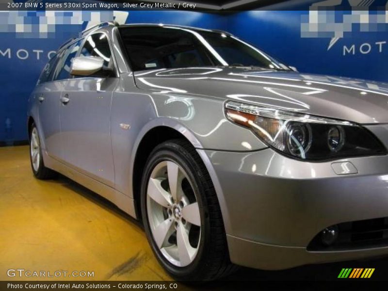 Silver Grey Metallic / Grey 2007 BMW 5 Series 530xi Sport Wagon