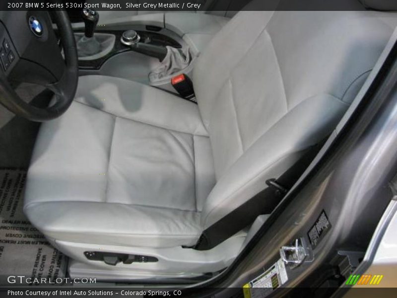Silver Grey Metallic / Grey 2007 BMW 5 Series 530xi Sport Wagon