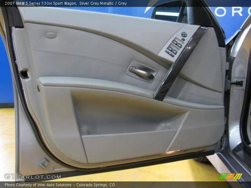 Silver Grey Metallic / Grey 2007 BMW 5 Series 530xi Sport Wagon
