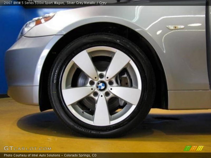 Silver Grey Metallic / Grey 2007 BMW 5 Series 530xi Sport Wagon