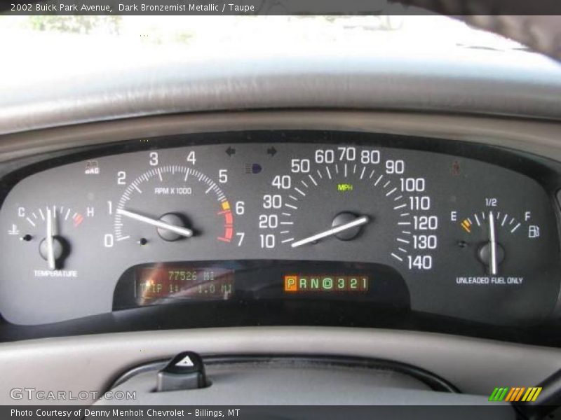 Dark Bronzemist Metallic / Taupe 2002 Buick Park Avenue