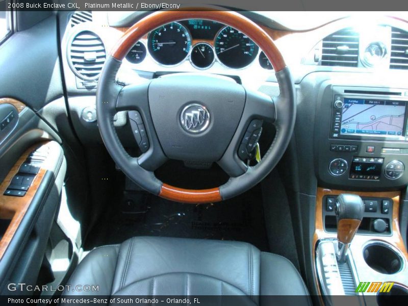 Platinum Metallic / Ebony/Ebony 2008 Buick Enclave CXL