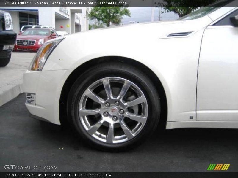 White Diamond Tri-Coat / Cashmere/Cocoa 2009 Cadillac CTS Sedan