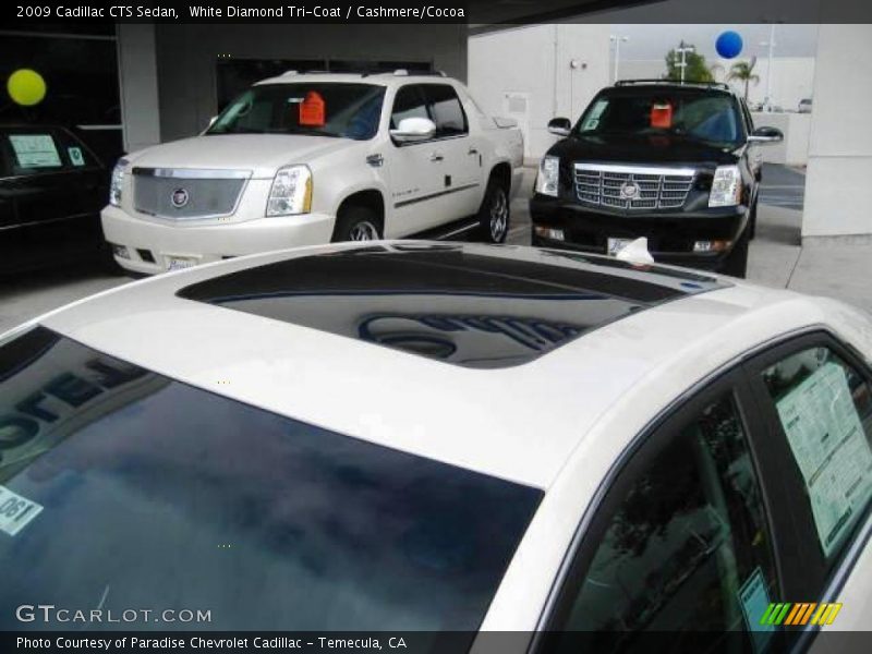 White Diamond Tri-Coat / Cashmere/Cocoa 2009 Cadillac CTS Sedan
