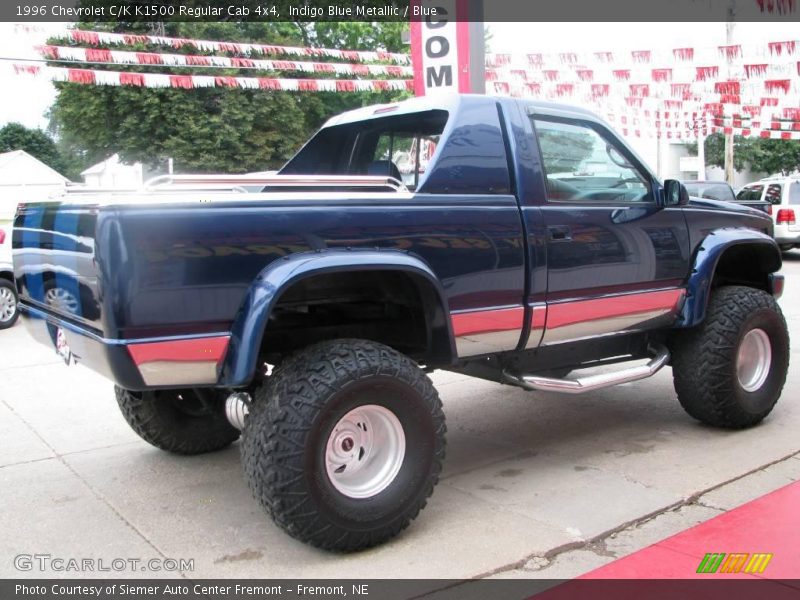 Indigo Blue Metallic / Blue 1996 Chevrolet C/K K1500 Regular Cab 4x4