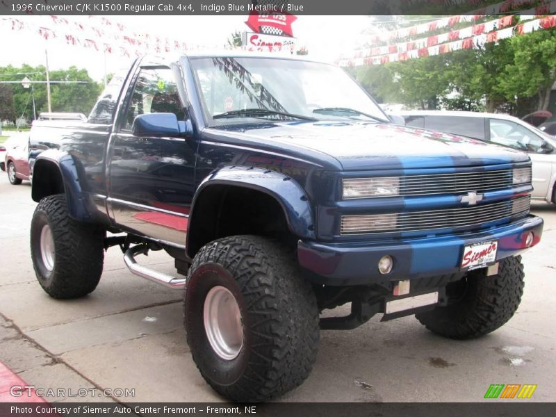 Indigo Blue Metallic / Blue 1996 Chevrolet C/K K1500 Regular Cab 4x4