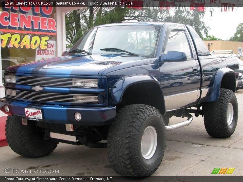 Indigo Blue Metallic / Blue 1996 Chevrolet C/K K1500 Regular Cab 4x4