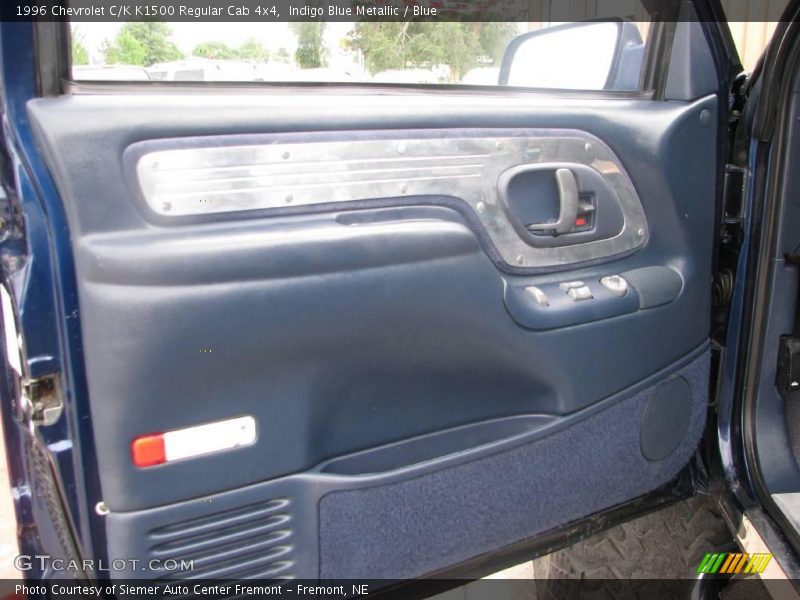 Indigo Blue Metallic / Blue 1996 Chevrolet C/K K1500 Regular Cab 4x4