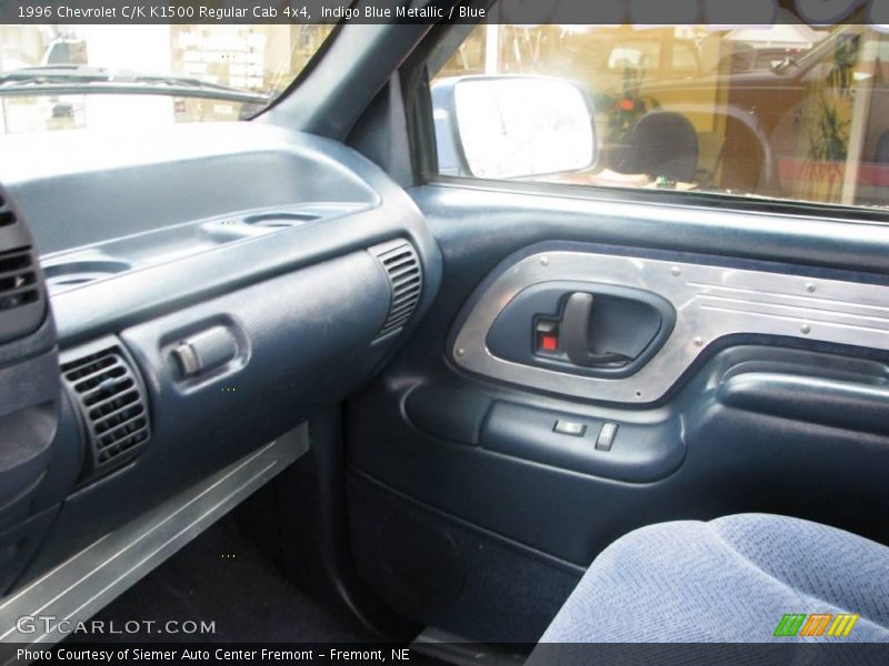 Indigo Blue Metallic / Blue 1996 Chevrolet C/K K1500 Regular Cab 4x4