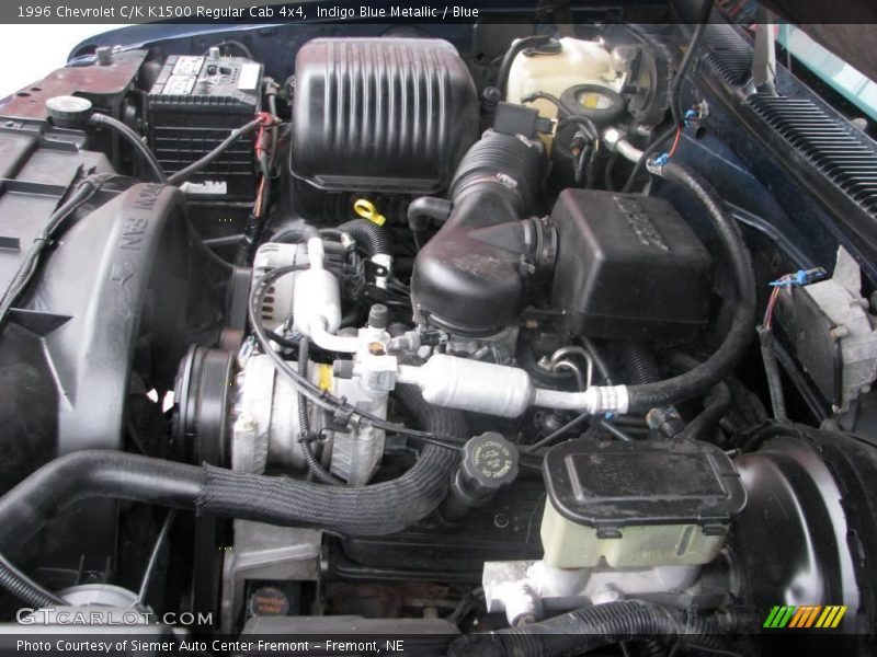Indigo Blue Metallic / Blue 1996 Chevrolet C/K K1500 Regular Cab 4x4