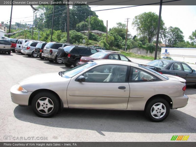 Sandrift Metallic / Neutral 2001 Chevrolet Cavalier Coupe