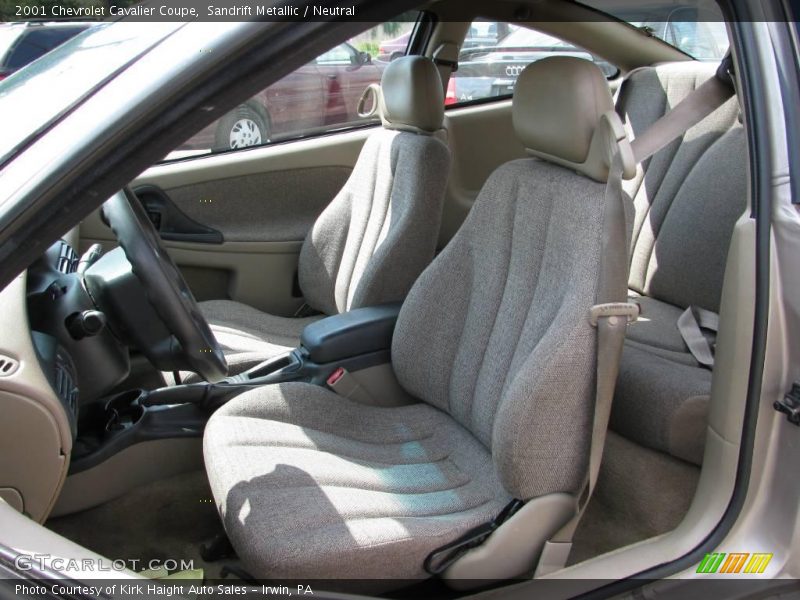Sandrift Metallic / Neutral 2001 Chevrolet Cavalier Coupe