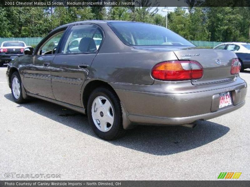Medium Bronzemist Metallic / Neutral 2001 Chevrolet Malibu LS Sedan