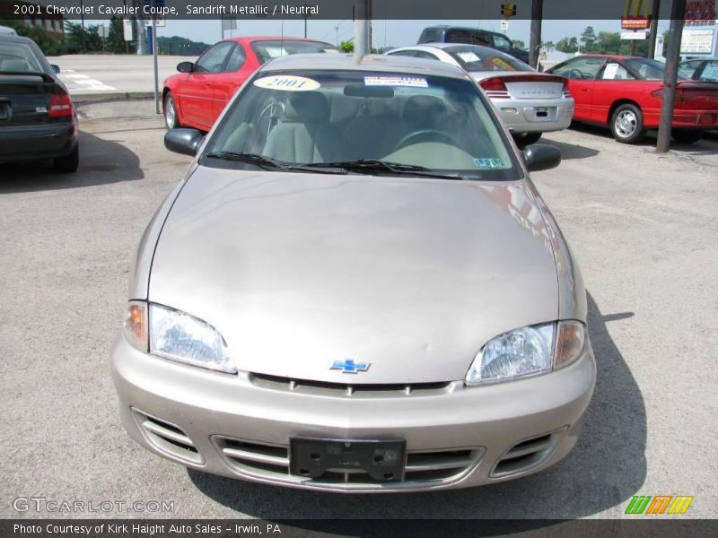 Sandrift Metallic / Neutral 2001 Chevrolet Cavalier Coupe