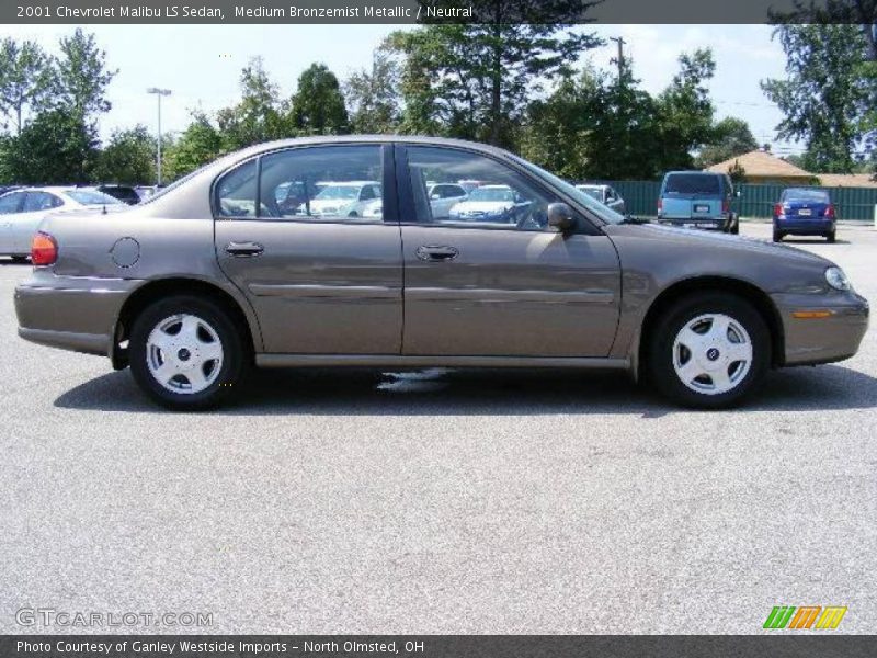 Medium Bronzemist Metallic / Neutral 2001 Chevrolet Malibu LS Sedan
