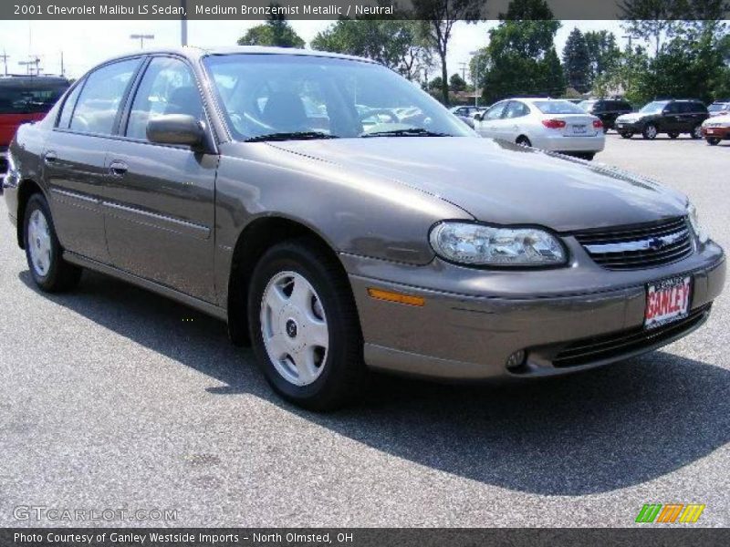 Medium Bronzemist Metallic / Neutral 2001 Chevrolet Malibu LS Sedan