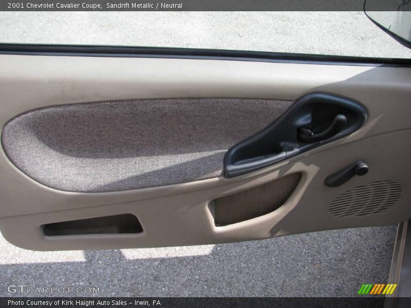 Sandrift Metallic / Neutral 2001 Chevrolet Cavalier Coupe