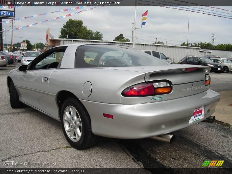 Sebring Silver Metallic / Ebony Black 2002 Chevrolet Camaro Coupe