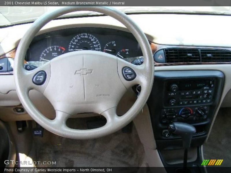 Medium Bronzemist Metallic / Neutral 2001 Chevrolet Malibu LS Sedan