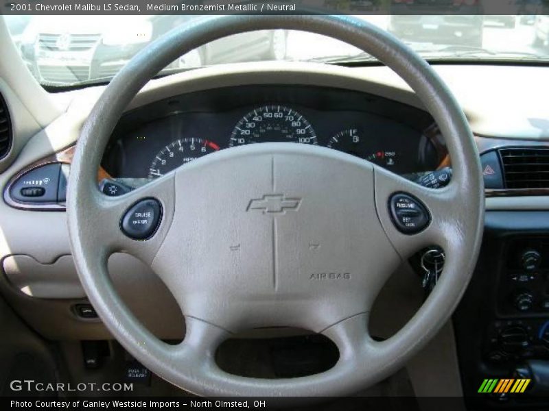 Medium Bronzemist Metallic / Neutral 2001 Chevrolet Malibu LS Sedan