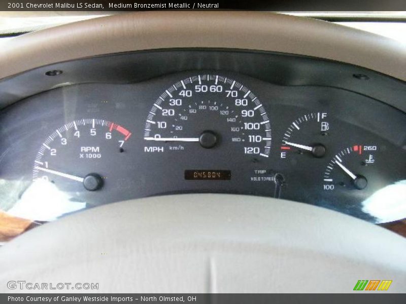 Medium Bronzemist Metallic / Neutral 2001 Chevrolet Malibu LS Sedan