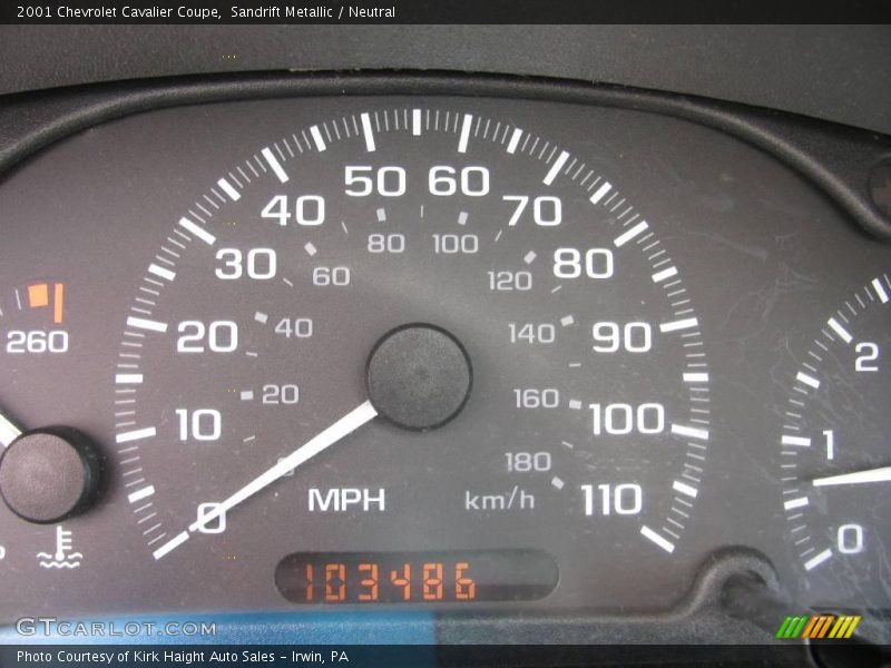 Sandrift Metallic / Neutral 2001 Chevrolet Cavalier Coupe