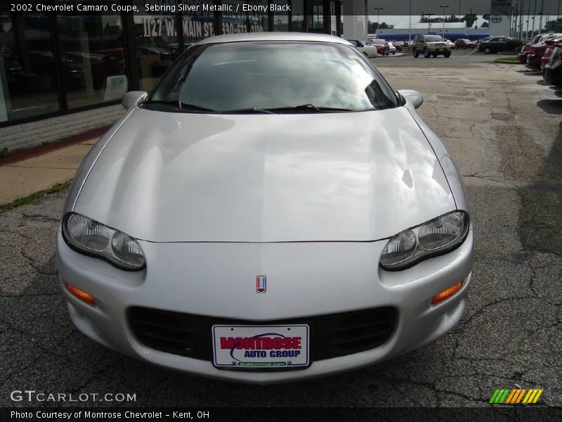 Sebring Silver Metallic / Ebony Black 2002 Chevrolet Camaro Coupe