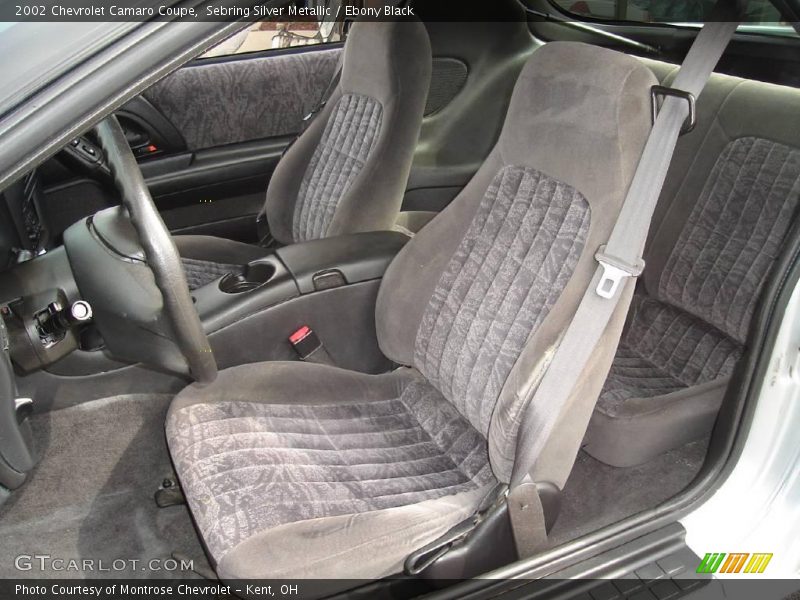 Sebring Silver Metallic / Ebony Black 2002 Chevrolet Camaro Coupe