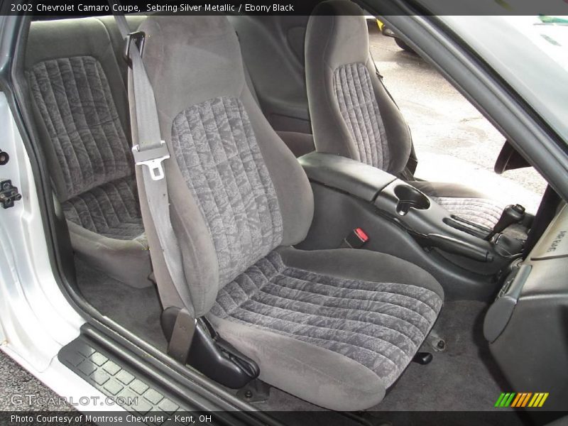 Sebring Silver Metallic / Ebony Black 2002 Chevrolet Camaro Coupe
