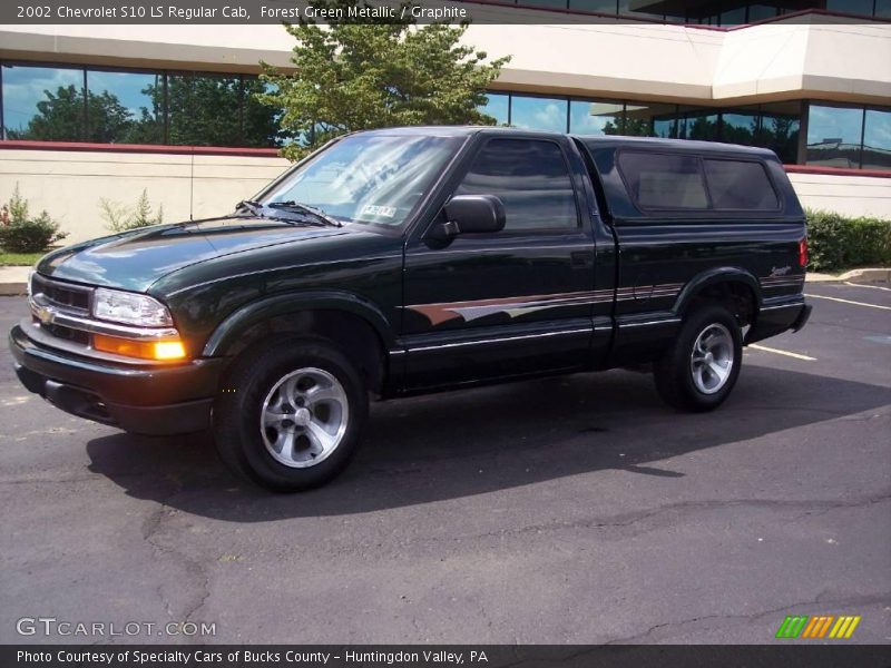 Forest Green Metallic / Graphite 2002 Chevrolet S10 LS Regular Cab