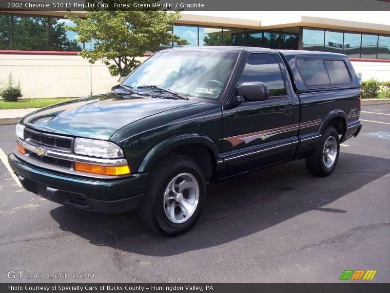 Forest Green Metallic / Graphite 2002 Chevrolet S10 LS Regular Cab