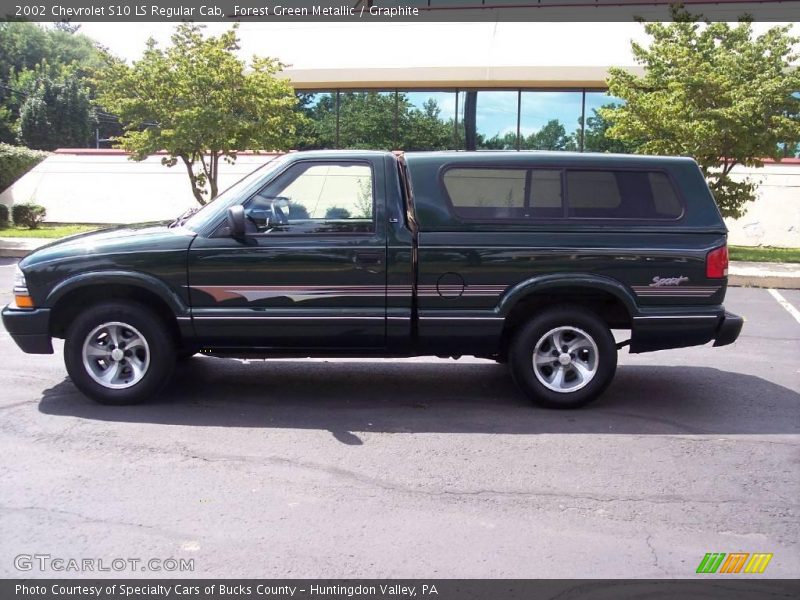 Forest Green Metallic / Graphite 2002 Chevrolet S10 LS Regular Cab