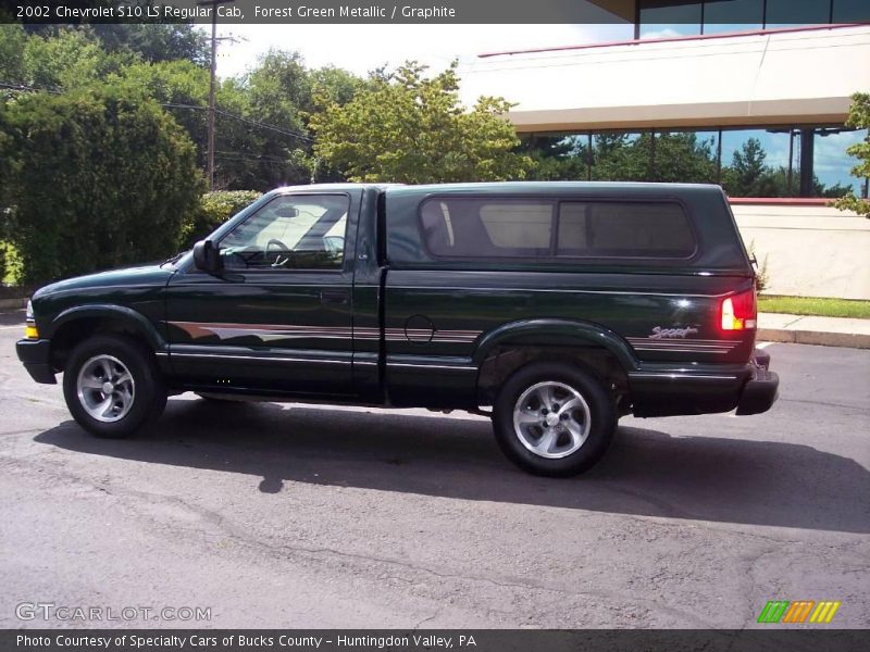 Forest Green Metallic / Graphite 2002 Chevrolet S10 LS Regular Cab