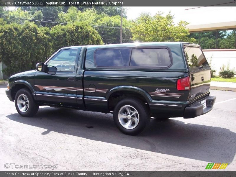 Forest Green Metallic / Graphite 2002 Chevrolet S10 LS Regular Cab