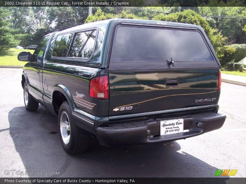 Forest Green Metallic / Graphite 2002 Chevrolet S10 LS Regular Cab