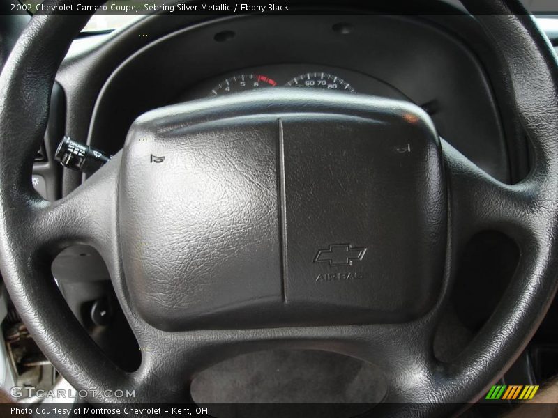 Sebring Silver Metallic / Ebony Black 2002 Chevrolet Camaro Coupe