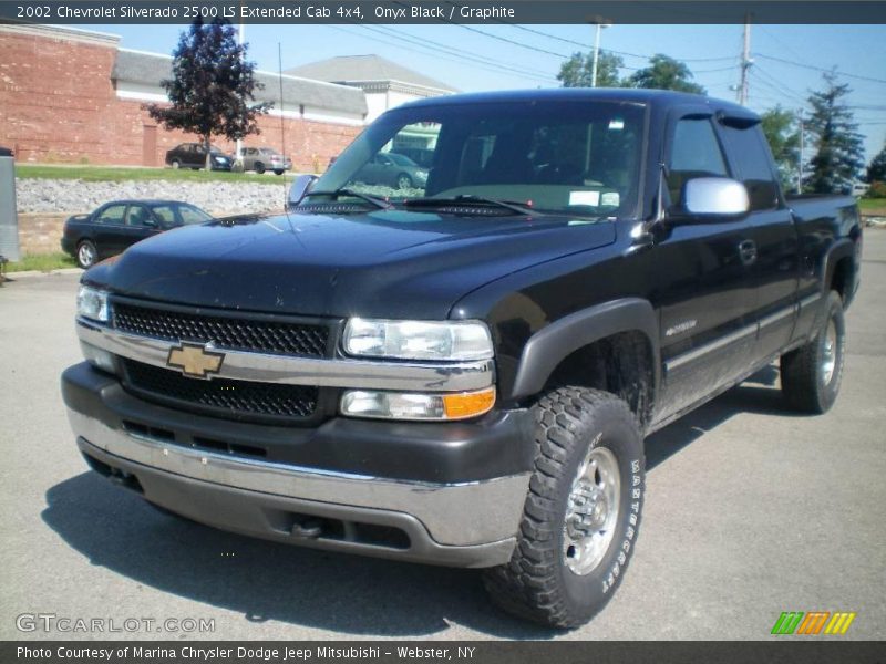 Onyx Black / Graphite 2002 Chevrolet Silverado 2500 LS Extended Cab 4x4