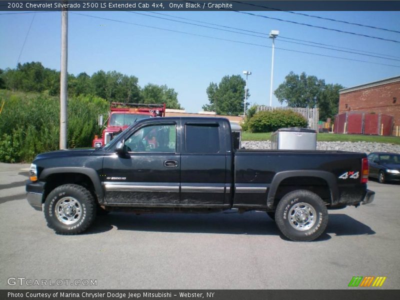 Onyx Black / Graphite 2002 Chevrolet Silverado 2500 LS Extended Cab 4x4