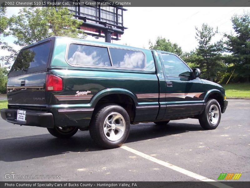 Forest Green Metallic / Graphite 2002 Chevrolet S10 LS Regular Cab