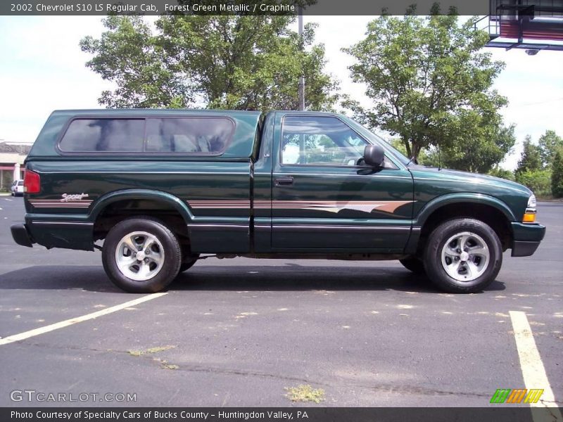 Forest Green Metallic / Graphite 2002 Chevrolet S10 LS Regular Cab