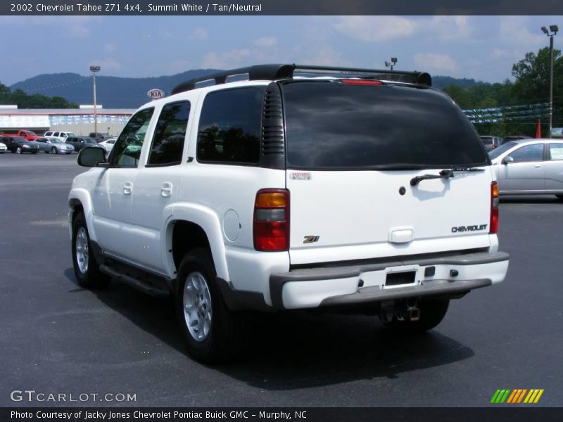 Summit White / Tan/Neutral 2002 Chevrolet Tahoe Z71 4x4